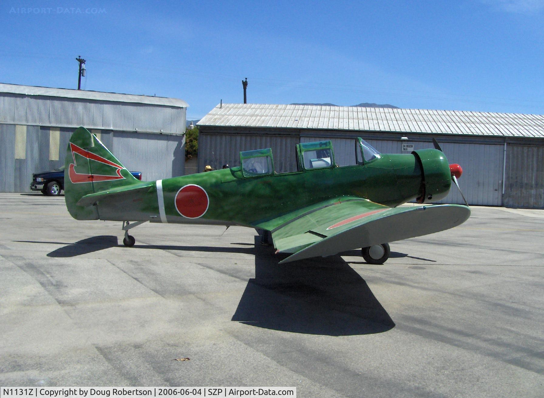 N1131Z, 1965 Fairchild Funk M-62C F-23A C/N 9, 1965 Fairchild Funk M62C F-23B, Jacobs R755-B2 275 Hp radial, converted to resemble Mitsubishi Ki-51 'Sonia' Japanese Army vintage attack bomber, Restricted class