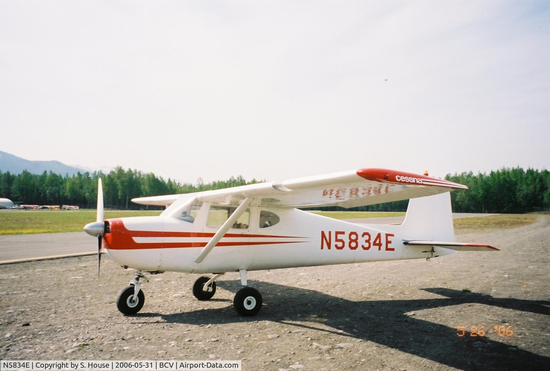 N5834E, 1959 Cessna 150 C/N 17334, N5834E Birchwood Airport Anchorage Alaska