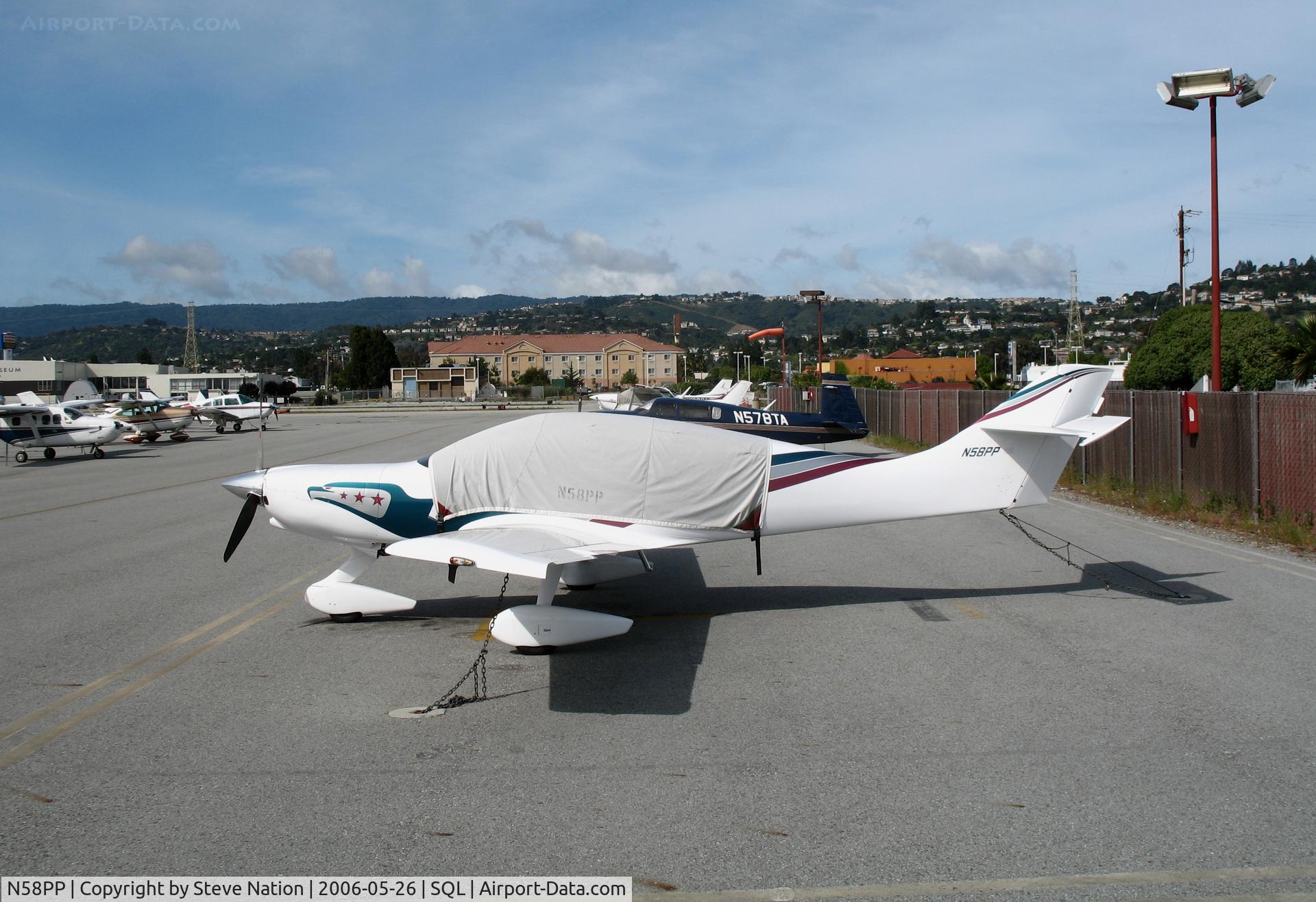 N58PP, 1996 Wheeler Express FT C/N 101316, 1996 EXPRESS-FT homebuilt with canopy cover @ San Carlos Municipal, CA