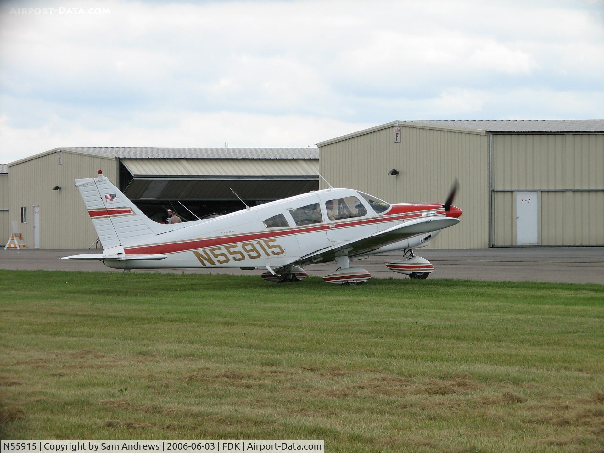 N55915, 1973 Piper PA-28-180 C/N 28-7305500, Just started up