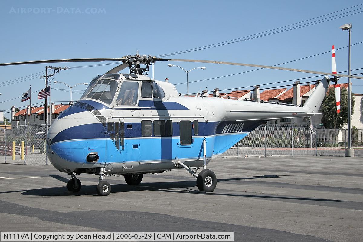 N111VA, 1953 Sikorsky S-55 C/N 55433, 1953 Sikorsky S-55 on the ramp at Compton Municipal Airport (KCPM).