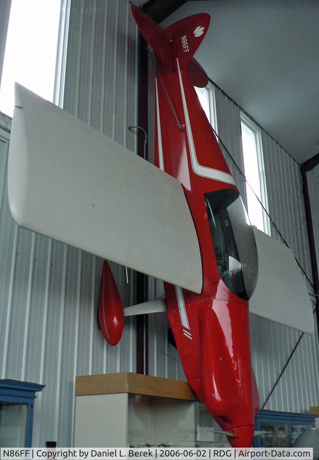 N86FF, Monnett Sonerai C/N 37, This sporty Flynn Sonerai graces the walls of the Mid Atlantic Air Museum in Reading, PA.
