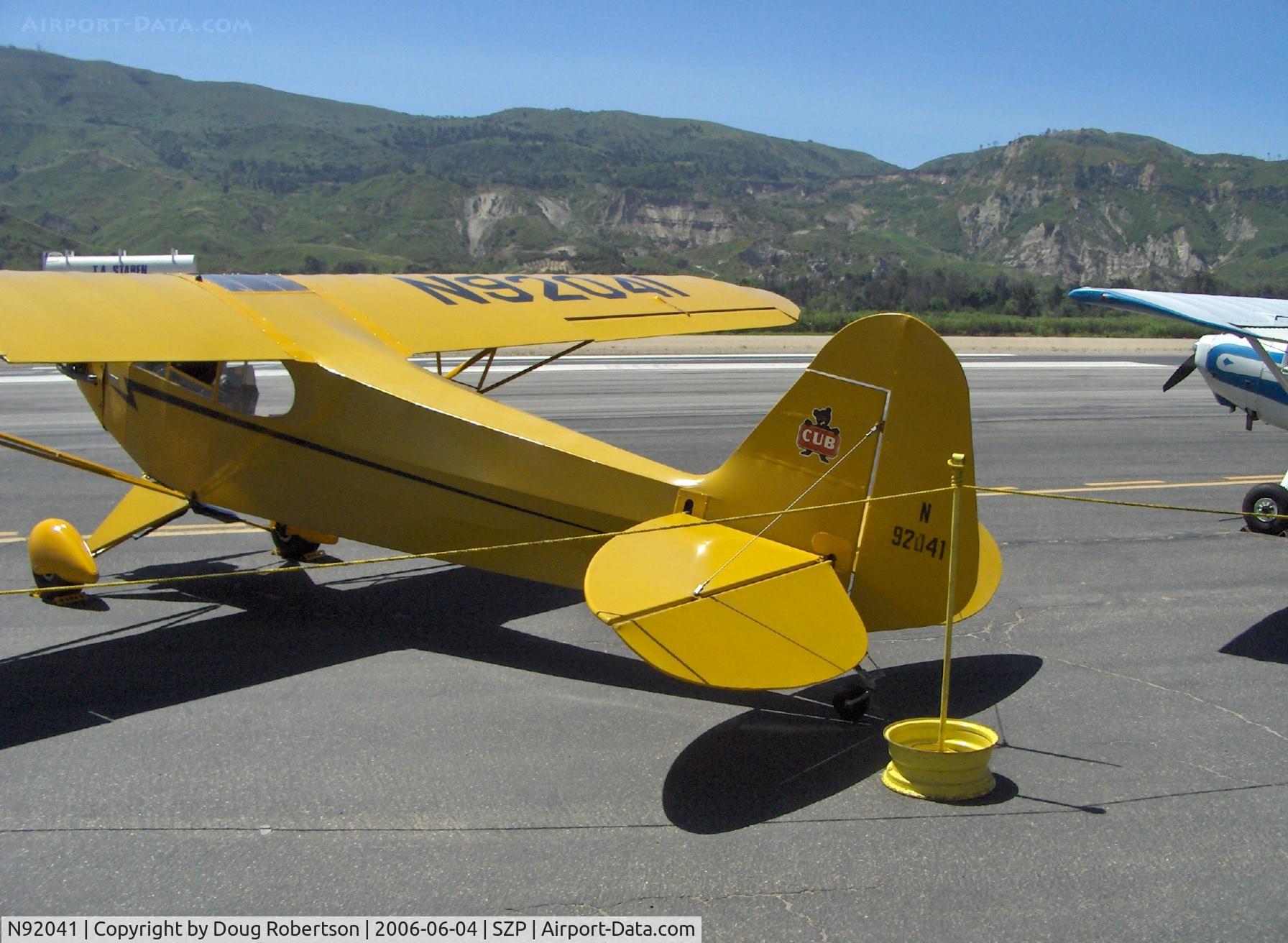 N92041, 1946 Piper J3C-65 Cub C/N 16474, 1946 Piper J3C CUB, Continental A&C65 65 HP