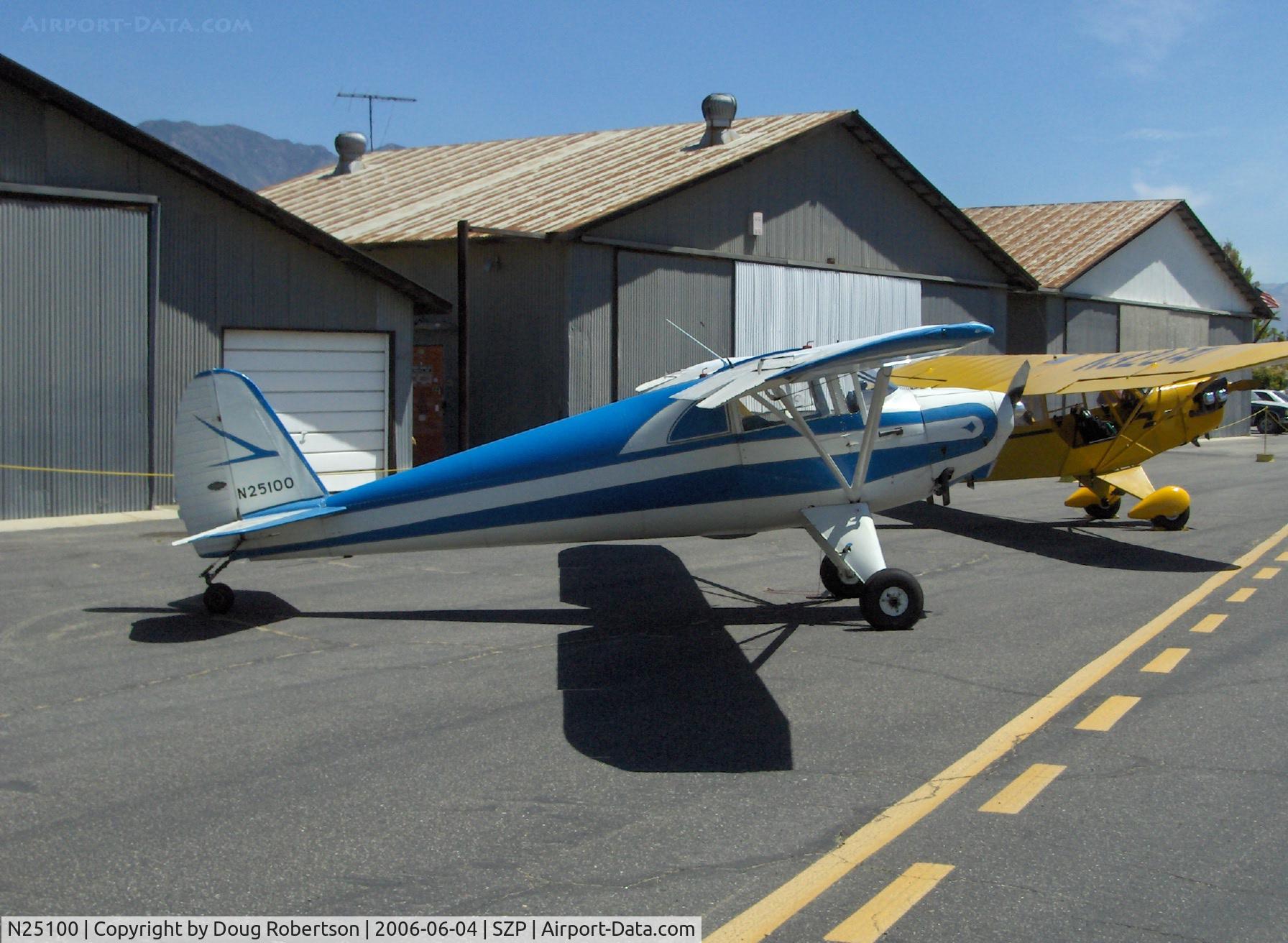 N25100, 1939 Luscombe 8A C/N 1024, 1939 Luscombe 8A, Continental A&C65 65 Hp