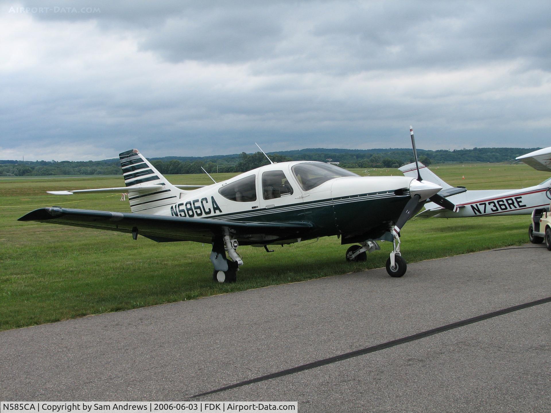 N585CA, 1993 Rockwell Commander 114B C/N 14586, Parked for the day at the 2006 AOPA Fly-in.