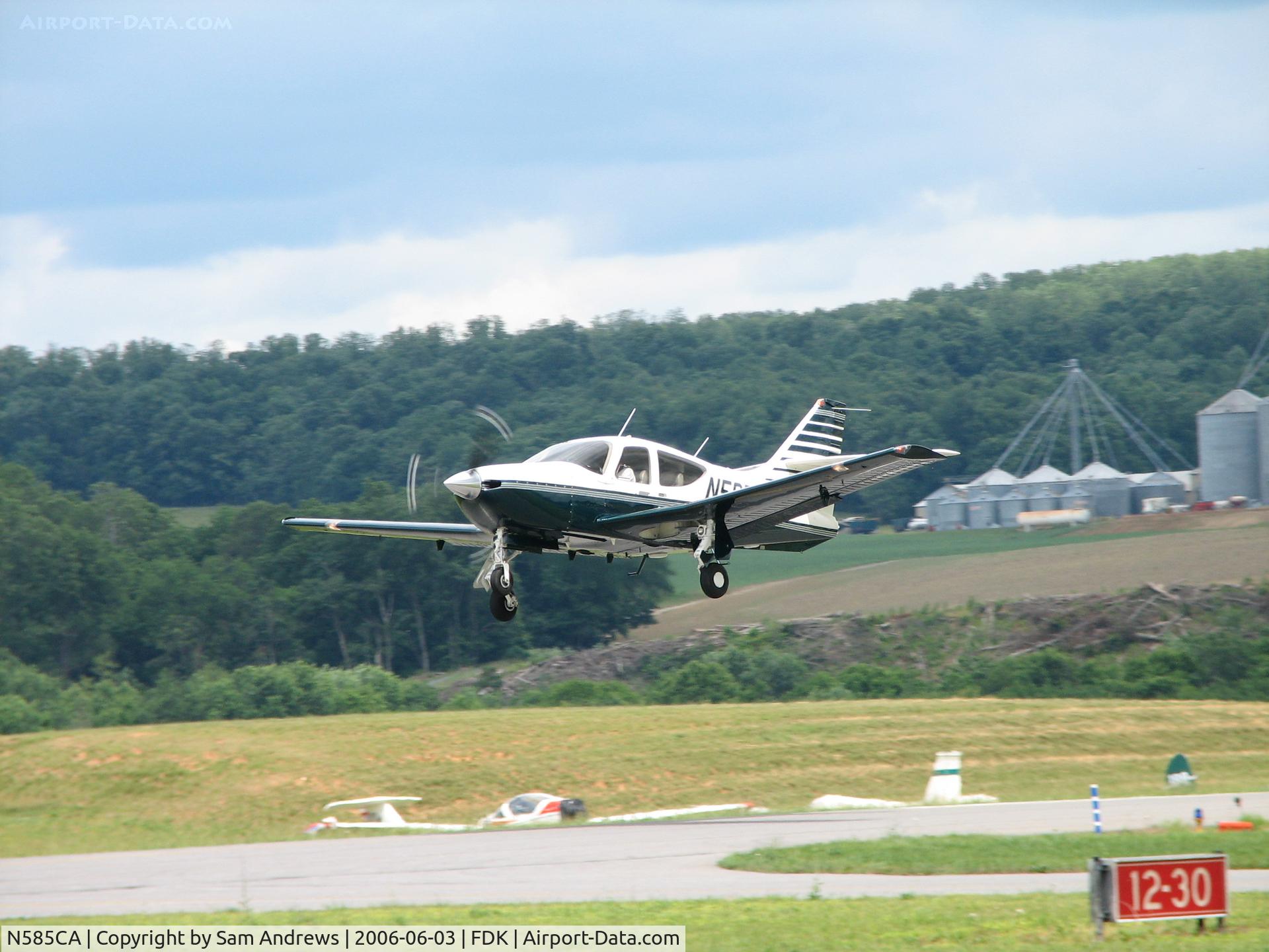N585CA, 1993 Rockwell Commander 114B C/N 14586, Departing the 2006 AOPA Fly-in