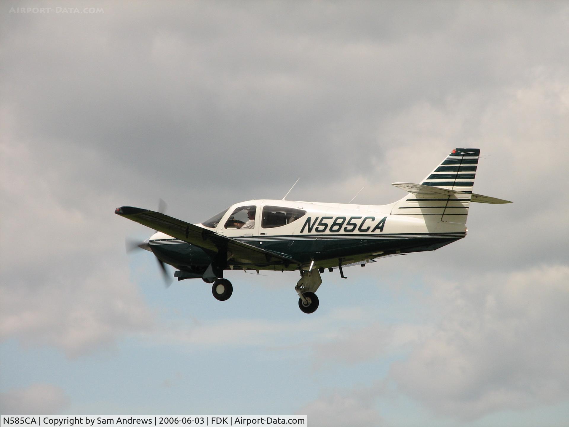 N585CA, 1993 Rockwell Commander 114B C/N 14586, Wheels coming up.  On their way to Northeast Philadelphia Airport (Philadelphia, PA) [KPNE/PNE] IFR} FDK V378 MXE PNE