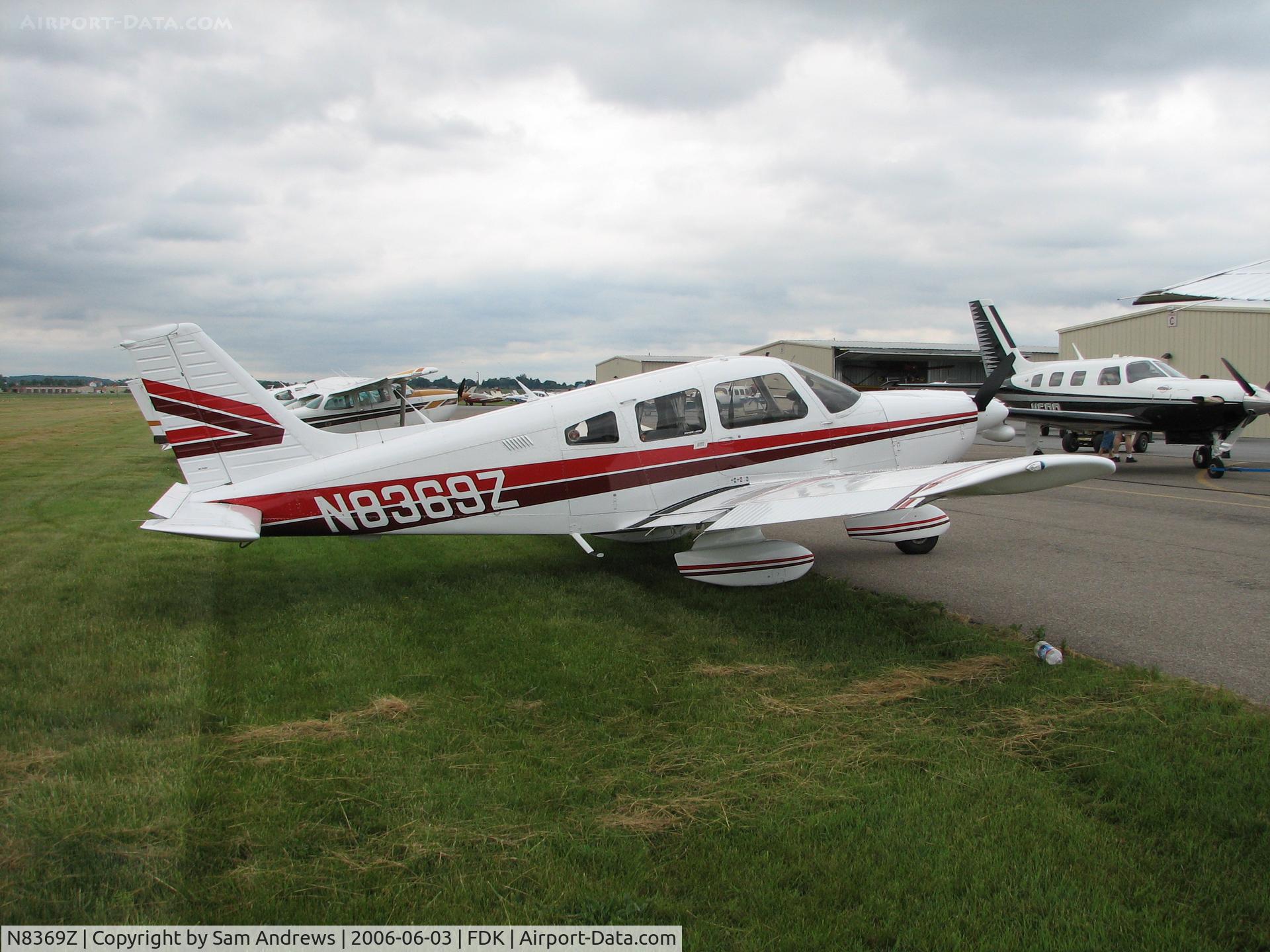 N8369Z, 1981 Piper PA-28-181 C/N 28-8190213, Parked for the day at the 2006 AOPA Fly-in.
