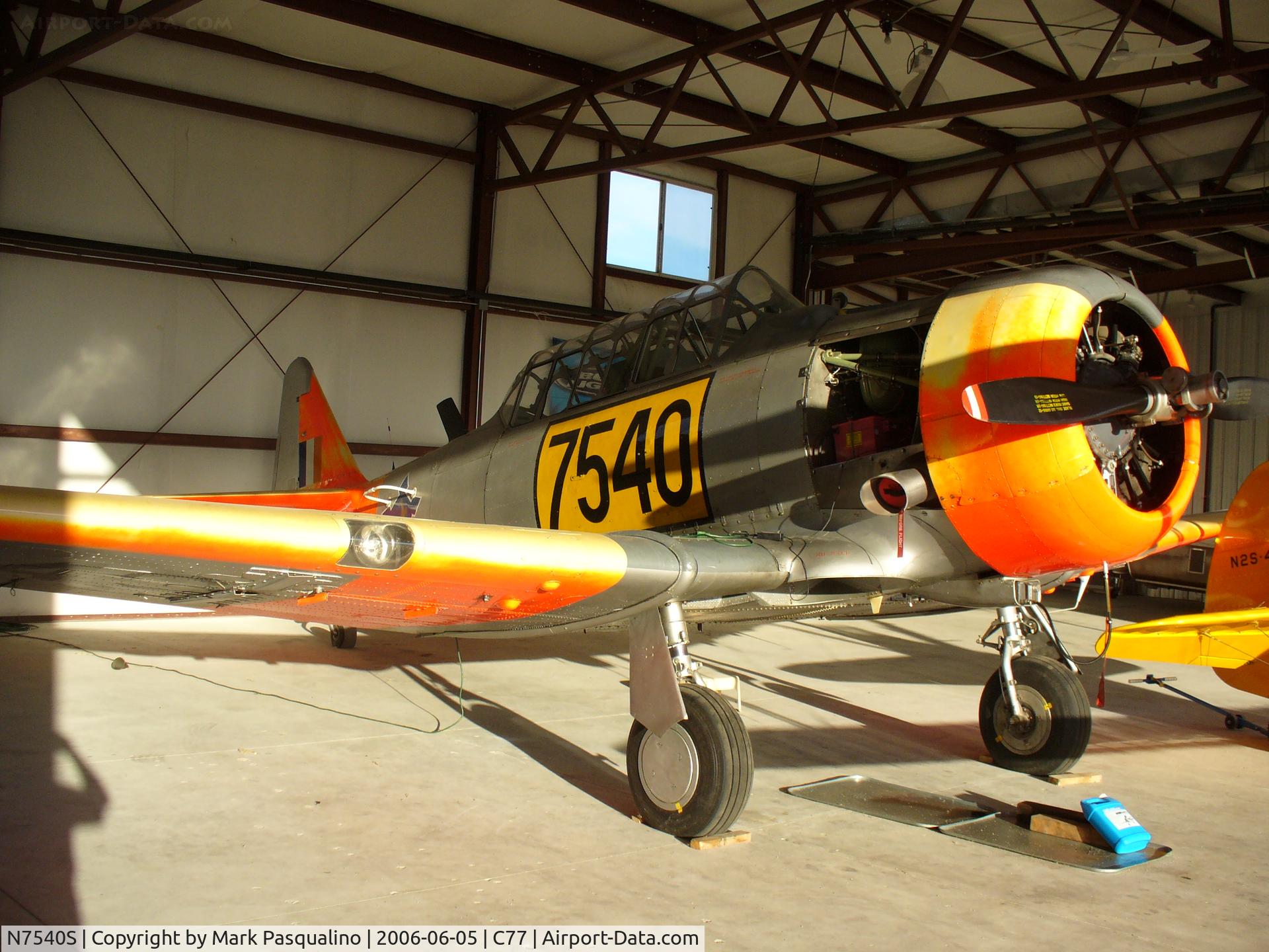 N7540S, 1943 North American AT-6D C/N 8815344, North American AT-6D