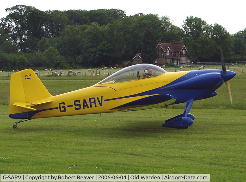 G-SARV, 2002 Vans RV-4 C/N PFA 181-12606, Vans RV4
