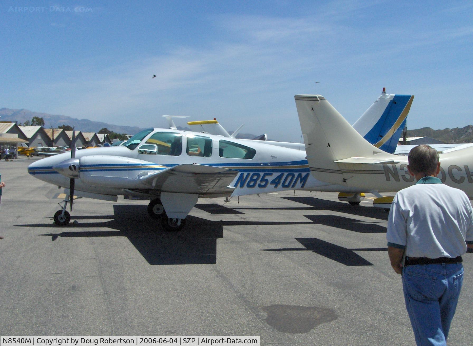 N8540M, 1963 Beech 95-B55 (T42A) Baron C/N TC-510, 1963 Beech 95-B55 (T42A) BARON, two Continental IO-470-L 260 Hp