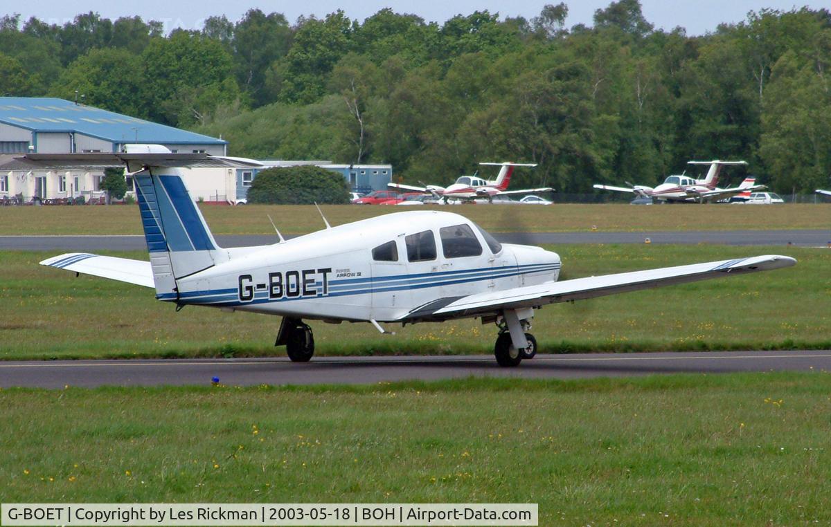 G-BOET, 1979 Piper PA-28RT-201 Arrow IV C/N 28R-8018020, PA-28RT-201 Arrow IV
