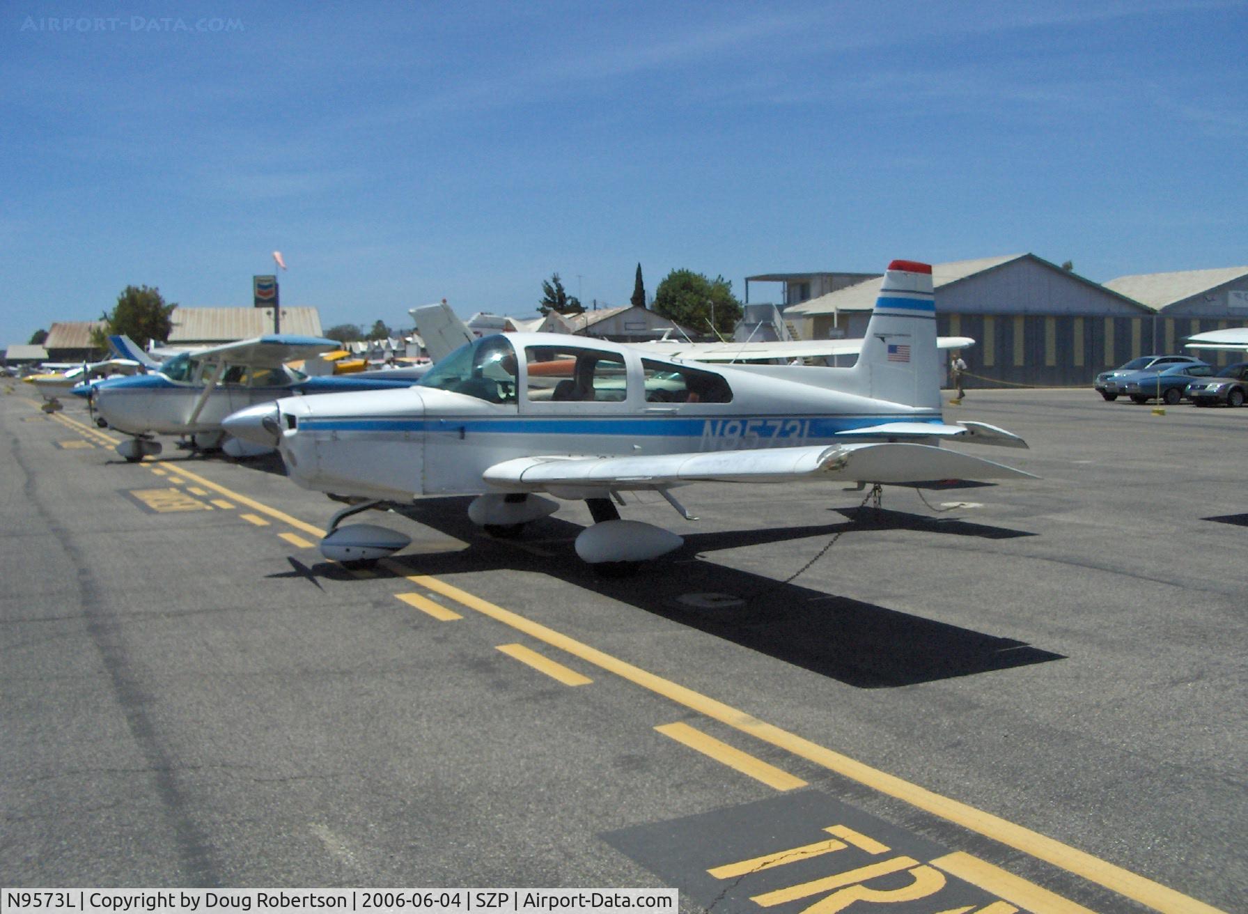 N9573L, 1974 Grumman American AA-5 Traveler C/N AA5-0573, 1974 Grumman-American AA-5 TRAVELER, Lycoming O-320 150 Hp