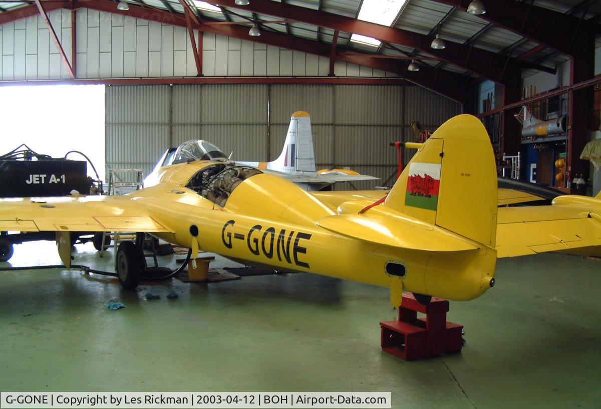 G-GONE, 1954 De Havilland (F+W Emmen) DH-112 Venom FB.50 C/N 752, D.H 112 Venom FB.50