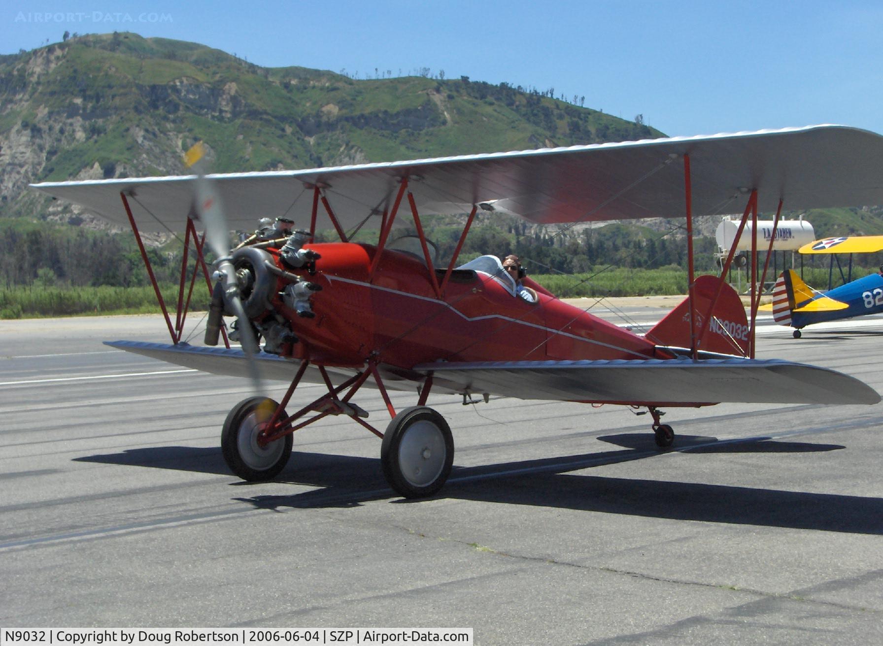 N9032, 1929 Curtiss-Wright Travel Air 4000 C/N 833, 1929 Curtiss-Wright TRAVEL AIR 4000, Continental W670 220 Hp, completed taxi turn after landing Runway 22