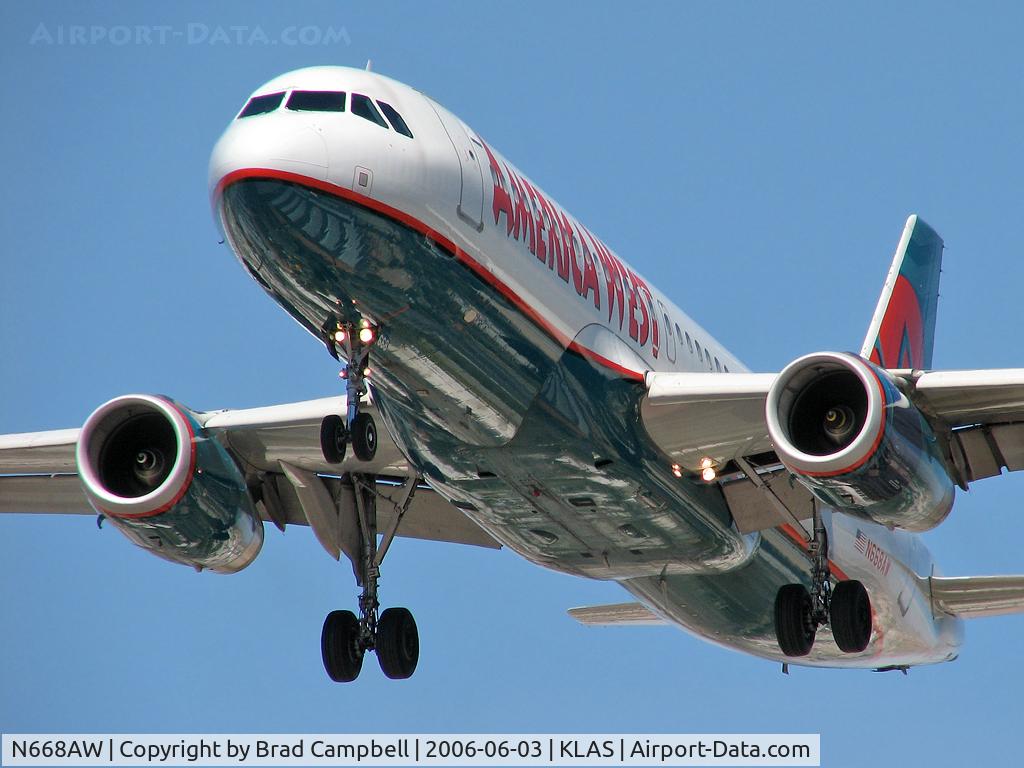 N668AW, 2002 Airbus A320-232 C/N 1764, America West Airlines / 2002 Airbus A320-232