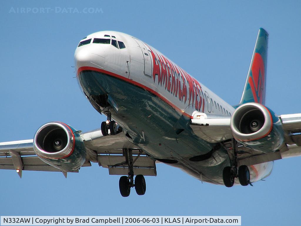 N332AW, 1987 Boeing 737-3B7 C/N 23384, America West Airlines / 1987 Boeing 737-3B7