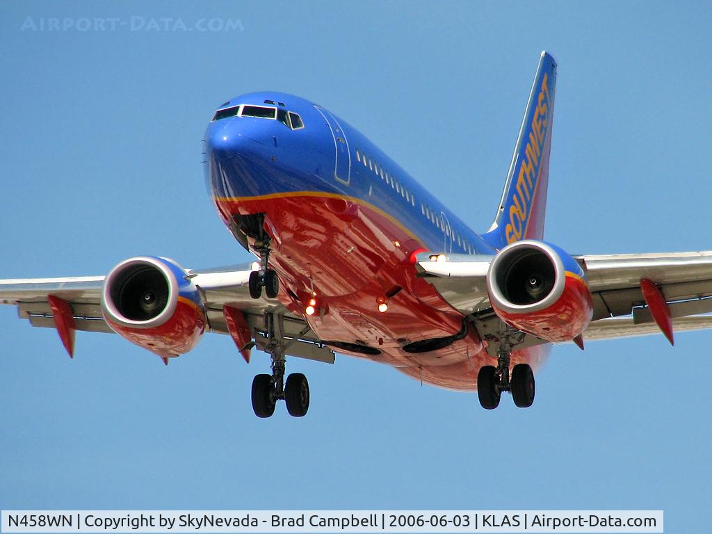 N458WN, 2004 Boeing 737-7H4 C/N 33857, Southwest Airlines / 2004 Boeing 737-7H4