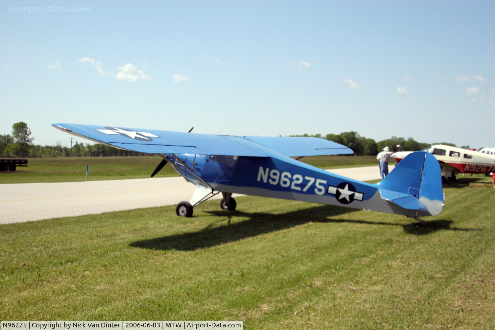 N96275, 1946 Taylorcraft BC12-D C/N 8575, Manitowoc Air Show
