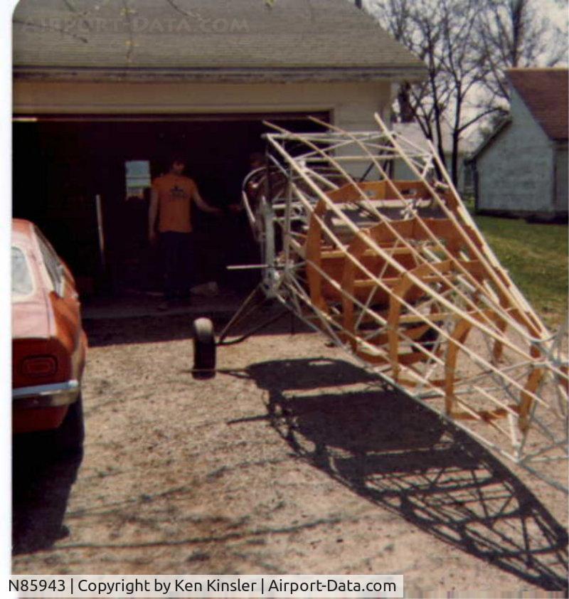 N85943, 1946 Aeronca 11AC Chief C/N 11AC-363, 1976 rebuild in progress