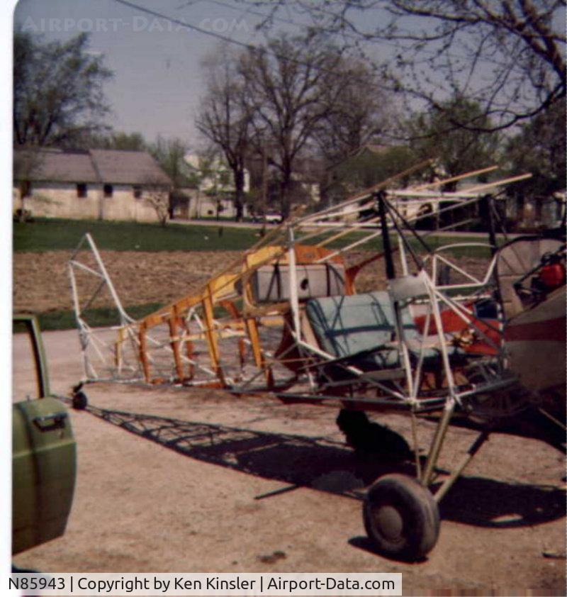 N85943, 1946 Aeronca 11AC Chief C/N 11AC-363, 1976 rebuild in progress