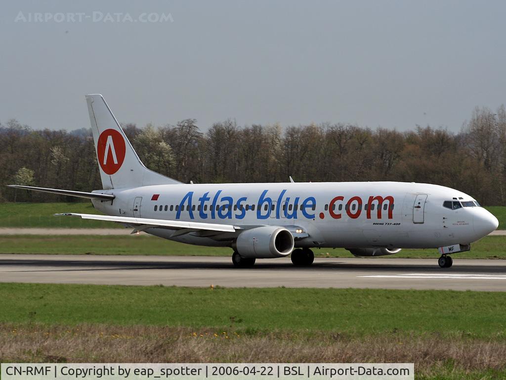 CN-RMF, 1990 Boeing 737-4B6 C/N 24807, Departing on ruway 16