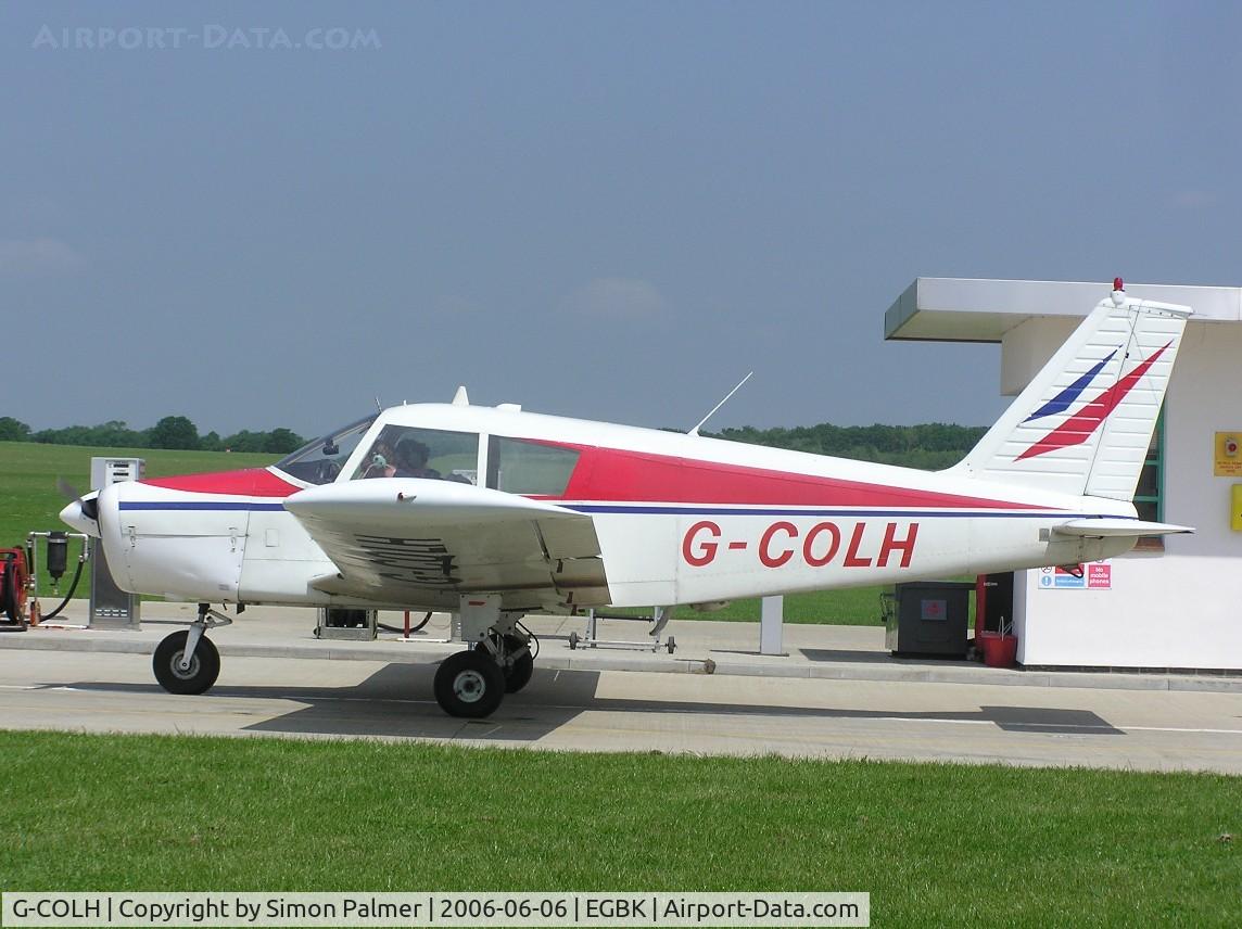 G-COLH, 1967 Piper PA-28-140 Cherokee C/N 28-23143, PA28-140 Cherokee awaiting fuel at Sywell