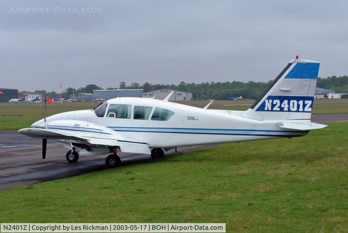 N2401Z, 1980 Piper PA-23-250 C/N 27-8054034, Piper PA-23 250 Aztec F