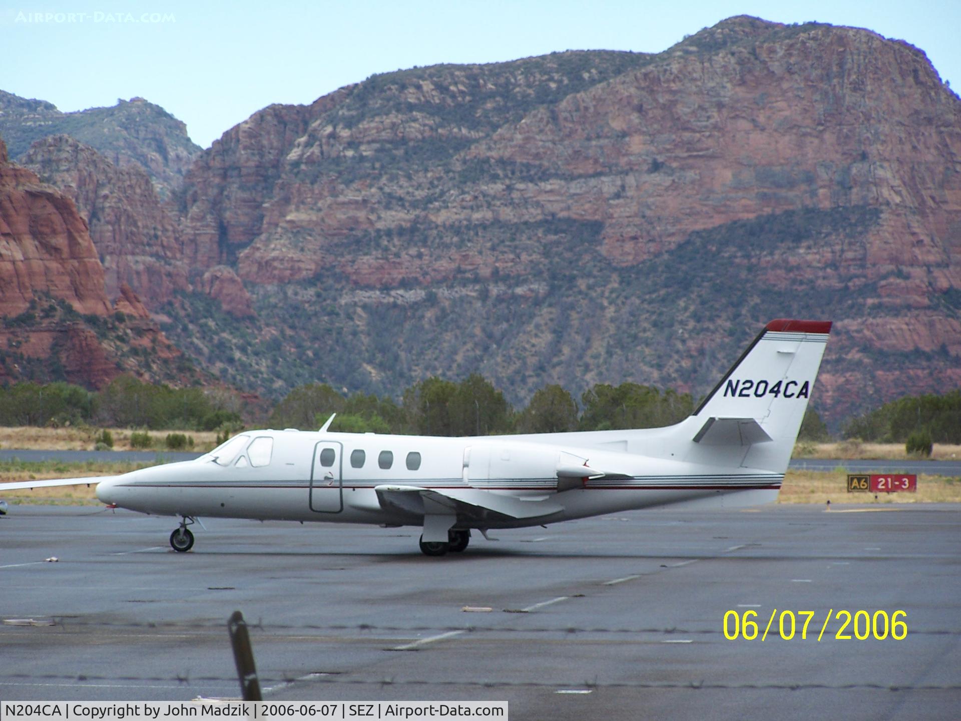 N204CA, 1978 Cessna 501 Citation I/SP C/N 501-0283, Sedona Airport