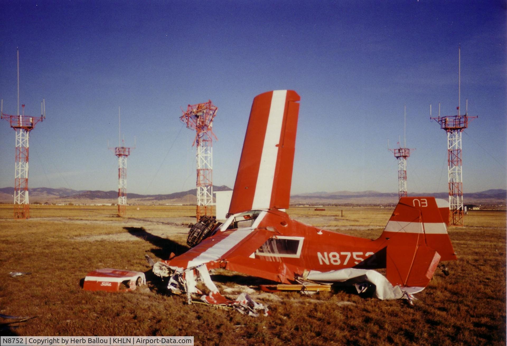 N8752, 1973 Bellanca 7GCBC C/N 469-73, After Crash Jan. 2003