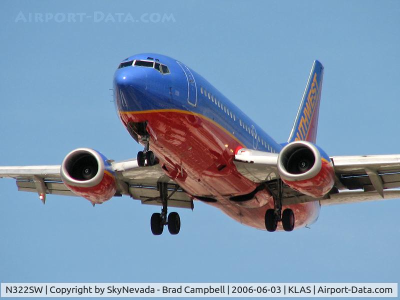 N322SW, 1987 Boeing 737-3H4 C/N 23343, Southwest Airlines / 1987 Boeing 737-3H4