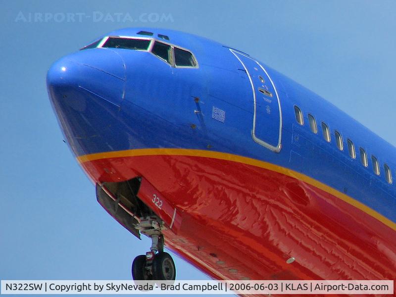 N322SW, 1987 Boeing 737-3H4 C/N 23343, Southwest Airlines / 1987 Boeing 737-3H4 / New markings on 'drivers' side?