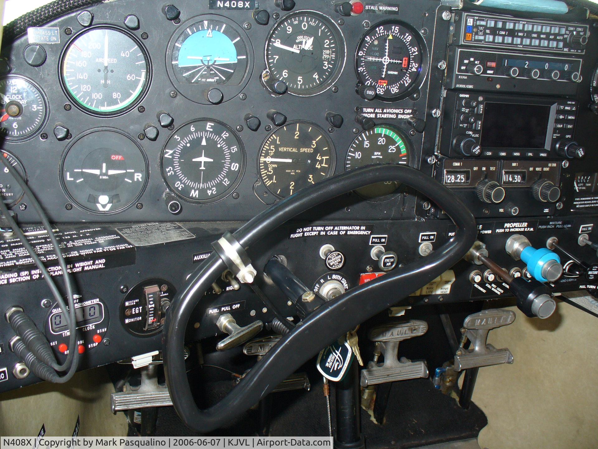 N408X, 1976 Maule M-5-210C Strata Rocket C/N 6184C, Maule M5