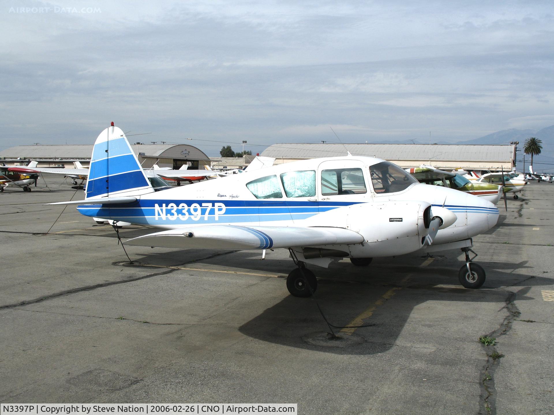 N3397P, 1958 Piper PA-23-160 Apache C/N 23-1360, 1958 Piper PA-23-180 @ Chino Municipal Airport, CA