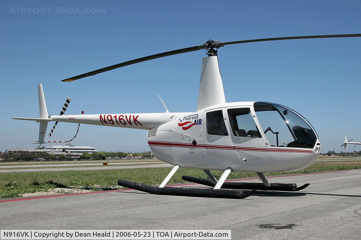 N916VK, 2006 Robinson R44 II C/N 11162, Robinson Helicopter Company R44 II M916VK on the ramp at Torrance Municipal Airport (KTOA).