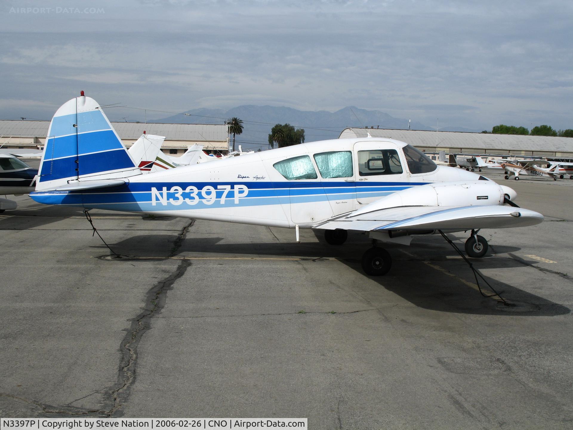 N3397P, 1958 Piper PA-23-160 Apache C/N 23-1360, 1958 Piper PA-23-180 @ Chino Municipal Airport, CA