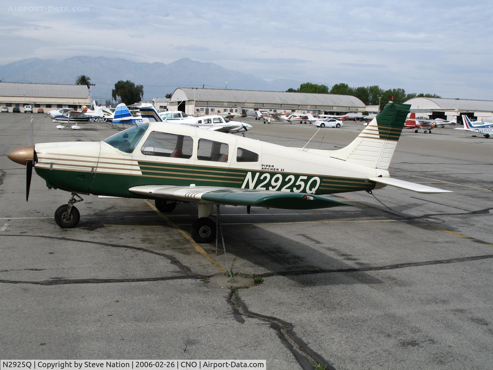 N2925Q, 1977 Piper PA-28-181 C/N 28-7790422, Air Desert Pacific 1977 Piper PA-28-181 @ Chino Municipal Airport, CA