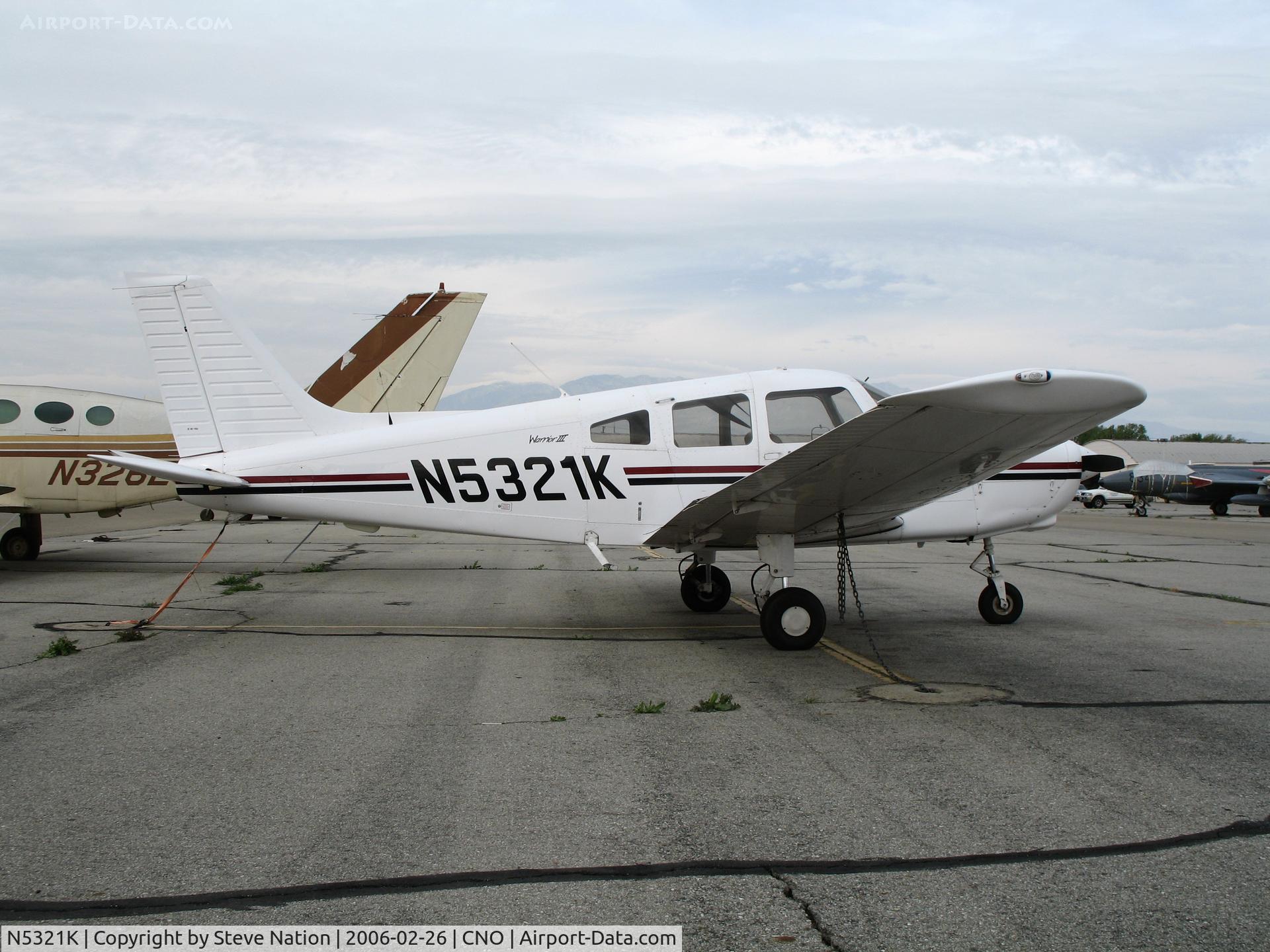 N5321K, Ryan NAVION B C/N NAV-4-2221B, Piper PA-28-161 @ Chino Municipal Airport, CA