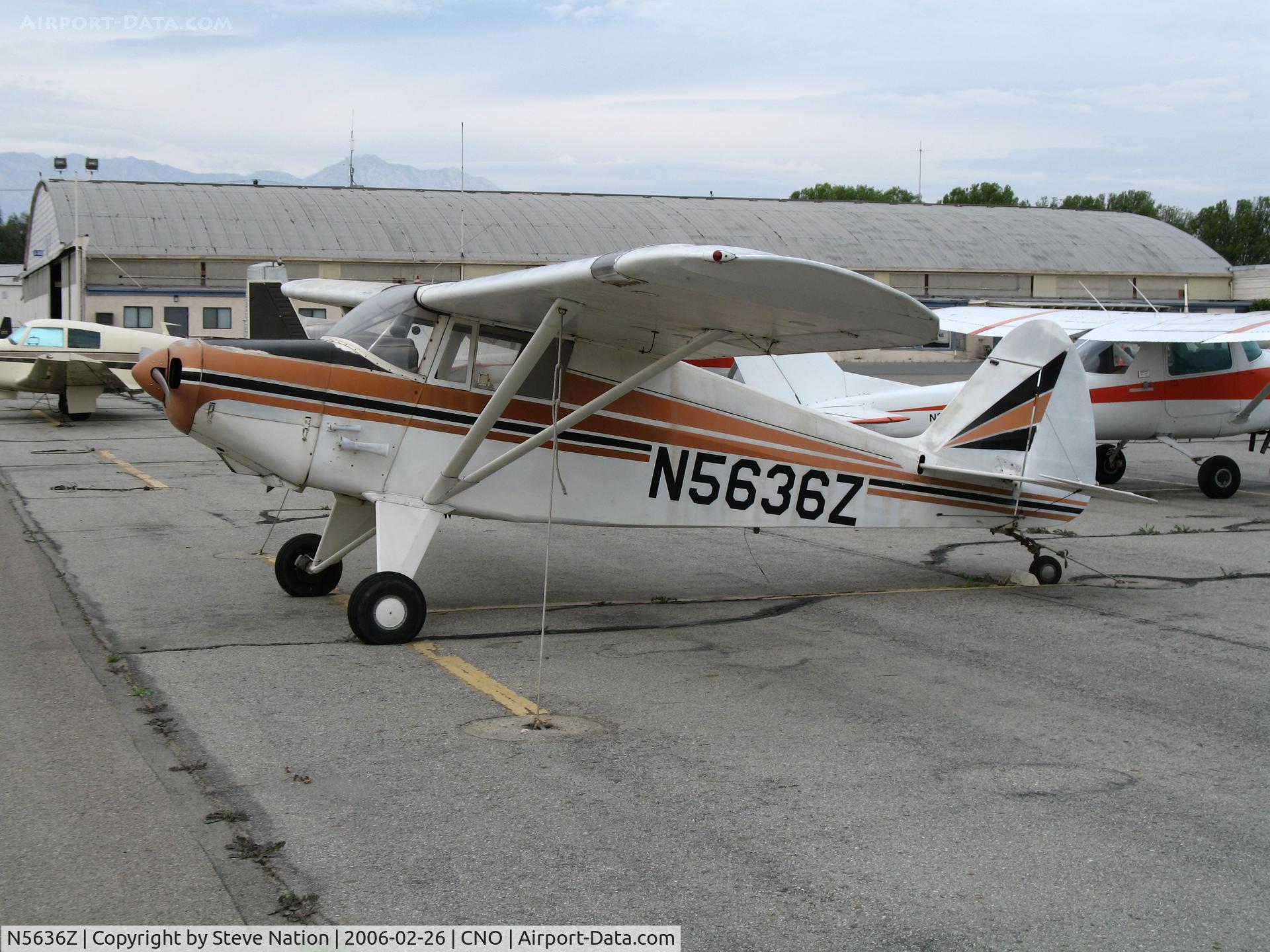 N5636Z, 1962 Piper PA-22-108 Colt C/N 22-9448, 1962 Piper PA-22-108 @ Chino Municipal Airport, CA