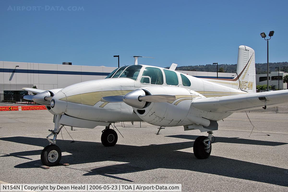 N154N, 1955 Beech C-50 Twin Bonanza C/N CH-333, 1955 Beech C-50 Twin Bonanza N154N on the ramp at Torrance Municipal Airport (KTOA), CA.