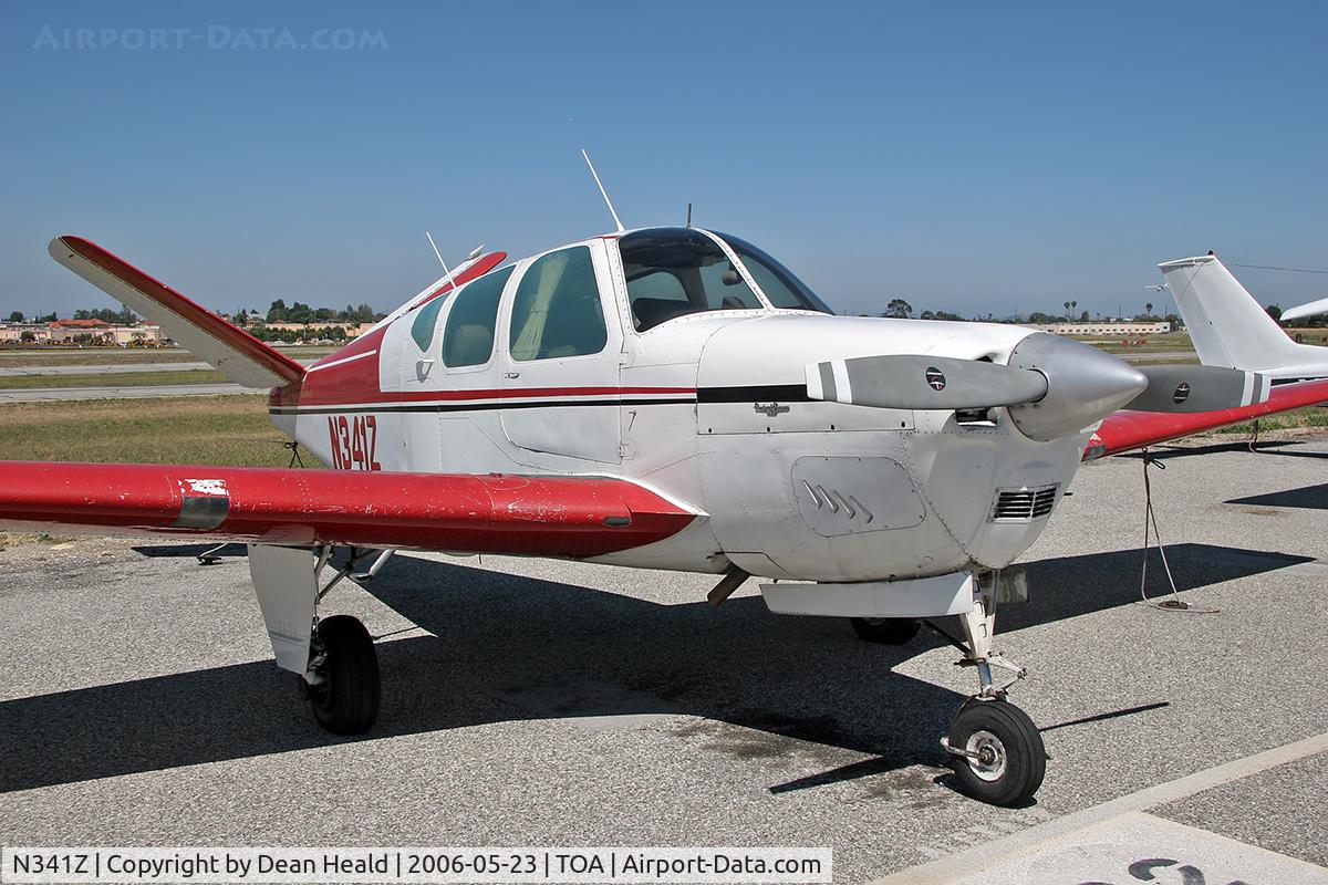 N341Z, 1960 Beech M35 Bonanza C/N D-6510, 1960 Beech M35 Bonanza N341Z on the ramp at Torrance Municipal Airport (KTOA), CA.