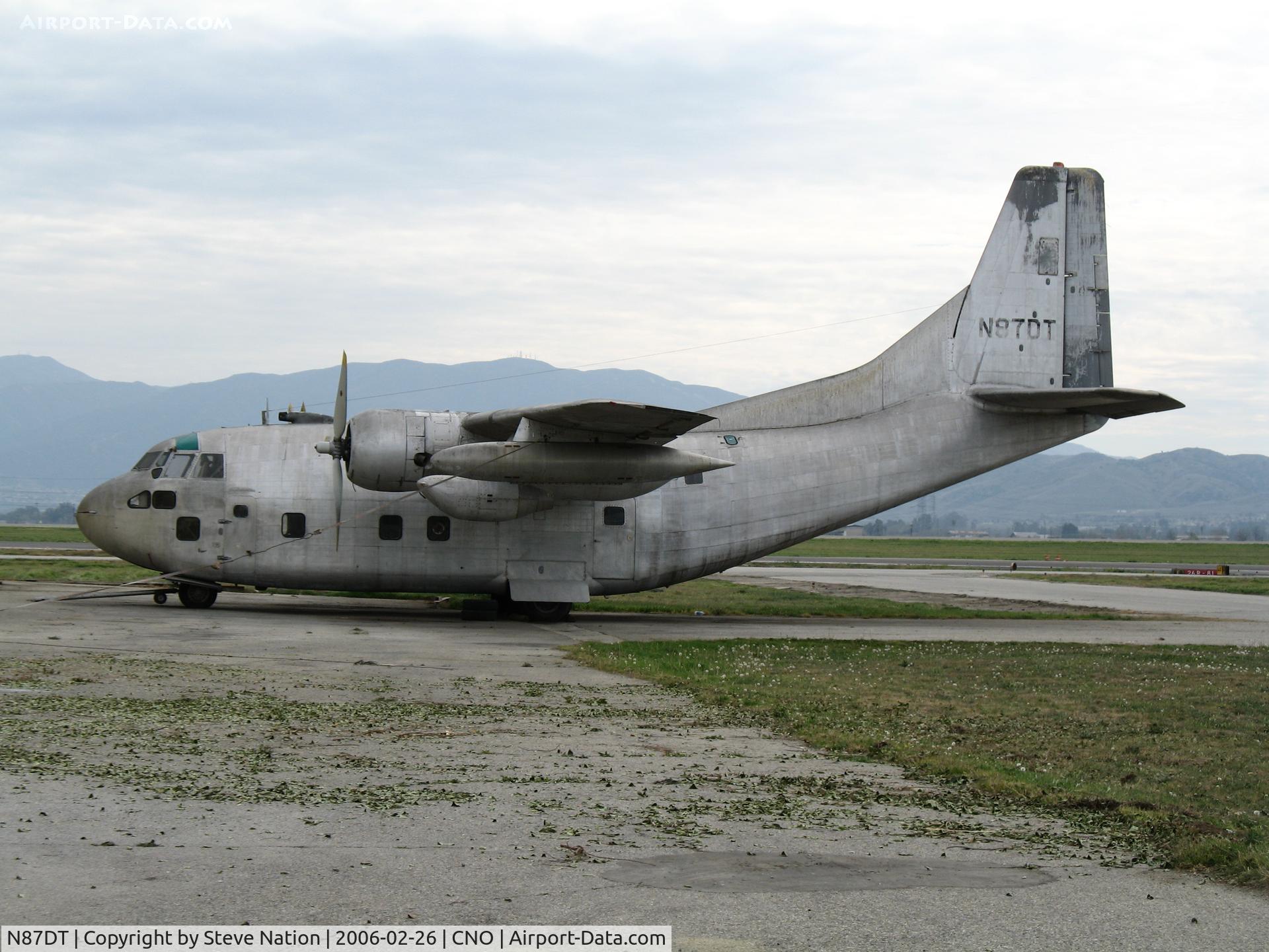 N87DT, 1954 Fairchild C-123K Provider C/N 20030, Military Aircraft Restoration Fairchild C-123K (54-0581) @ Chino Municipal Airport, CA
