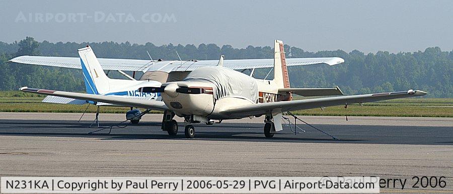 N231KA, 1978 Mooney M20K C/N 25-0005, Hard to miss a Mooney with her tail