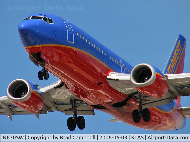 N670SW, 1988 Boeing 737-3G7 C/N 23784, Southwest Airlines / 1988 Boeing 737-3G7