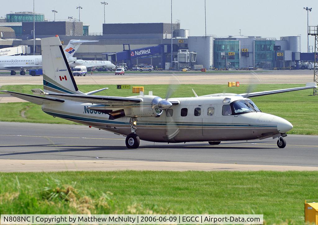 N808NC, 2002 Gulfstream Aerospace 695B C/N 96085, Rare visitor to Manchester