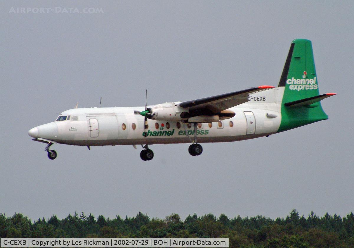G-CEXB, 1977 Fokker F-27-500 Friendship C/N 10550, F27 Friendship Mk 500