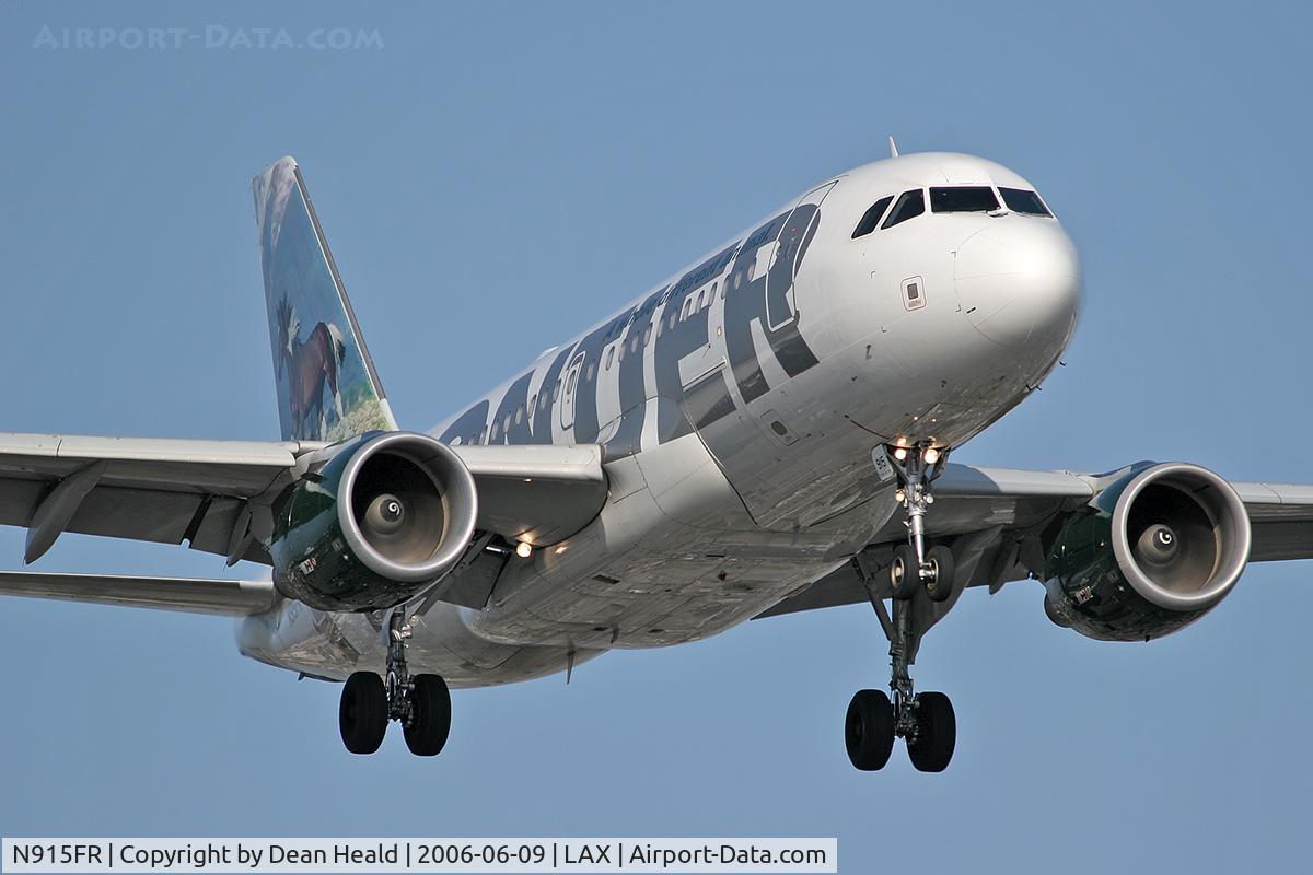 N915FR, 2002 Airbus A319-111 C/N 1851, Frontier Airlines N915FR - Mustang 