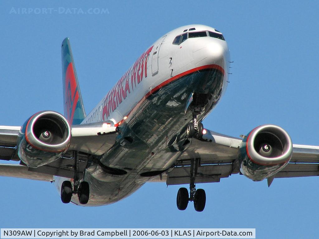 N309AW, 1990 Boeing 737-3G7 C/N 24711, America West Airlines / 1990 Boeing 737-3G7