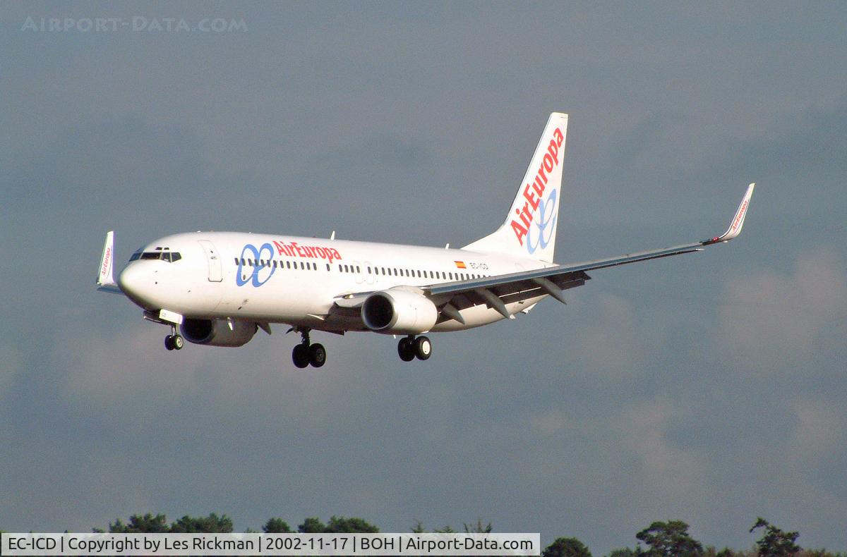 EC-ICD, 2001 Boeing 737-81Q C/N 30785, Boeing 737 81Q