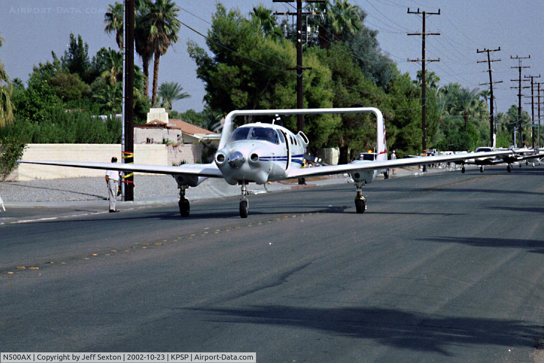 N500AX, 2002 Adam Aircraft A500 C/N 0001, Adam Aircraft A500 at AOPA2002 Palm Springs